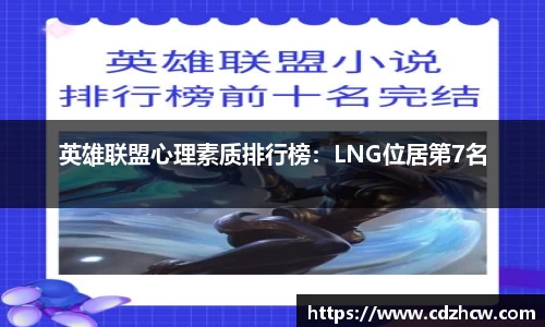 英雄联盟心理素质排行榜：LNG位居第7名